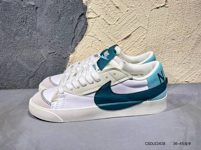 耐克 Nk Blazer Low 77 Se Nn复古经典开拓者 颇具辨识度的Nike Blazer Mid配色，将于今年回归登场，Swoosh配色填充，鞋款简