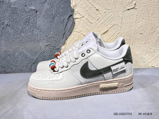 新品上市实拍 Air Force 1 Low’07 空军一号低帮休闲板鞋 定制皮料 原楦原纸板 纯正空军版型 内置全掌气垫 货号：男 Cw2288-114 女