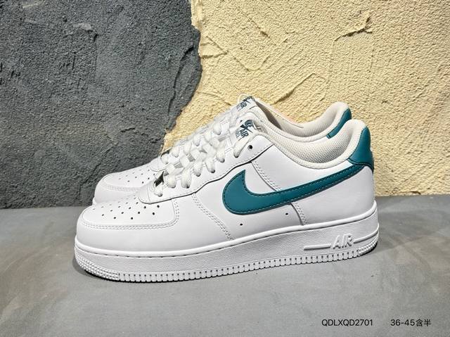 新品上市实拍 海外限定发售 公司级 Nike Air Force 1 Premium 蒂夫尼 配色 空军一号中帮休闲板鞋 定制皮料 3M反光 原楦头原纸板 纯正
