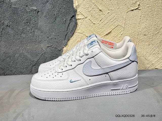 新品上市实拍 Air Force 1 Low’07 空军一号低帮休闲板鞋 定制皮料 原楦原纸板 纯正空军版型 内置全掌气垫 货号:Hv2511 Qqlxqd03