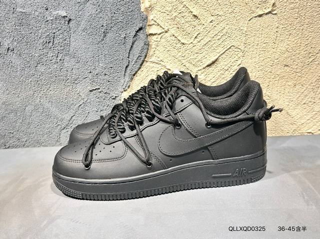 新品上市实拍 Air Force 1 Low’07 空军一号低帮休闲板鞋 定制皮料 原楦原纸板 纯正空军版型 内置全掌气垫 货号：男 Cw2288-114 女