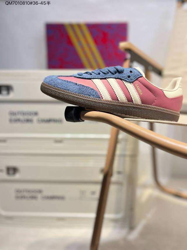 Adidas Saamba Og“蛇年Cny限定”三叶草板鞋男女德训T头鞋运动休闲鞋 货号：Jq5976 Qm7010810#36-45半