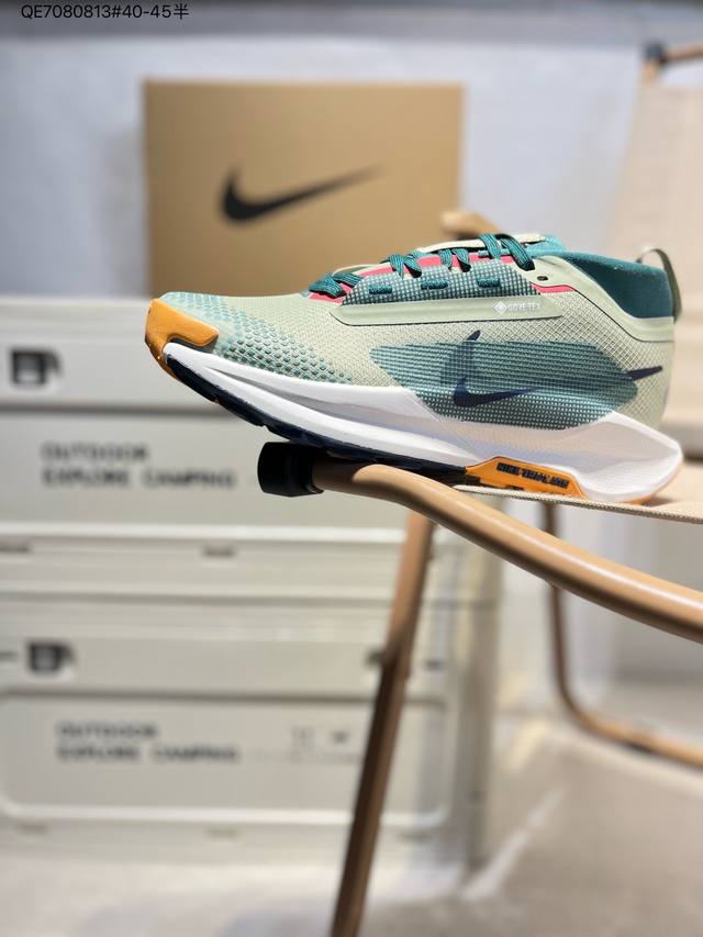 Nike Reactx Pegasus Trail 5 Gtx Next Nature 网面透气跑鞋原档案数据编织面 原盒原配 Qc检验、钢印 俱全原底科技 同