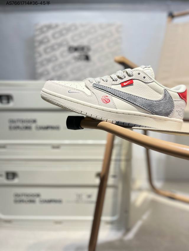 定制鞋盒 纯原大厂# 北面 X乔丹Air Jordan 1 Low Aj1低帮系列篮球鞋 官方同步配色 原装级产物 #拒绝公底 立体鞋型 细节完美 高清洁度Sj