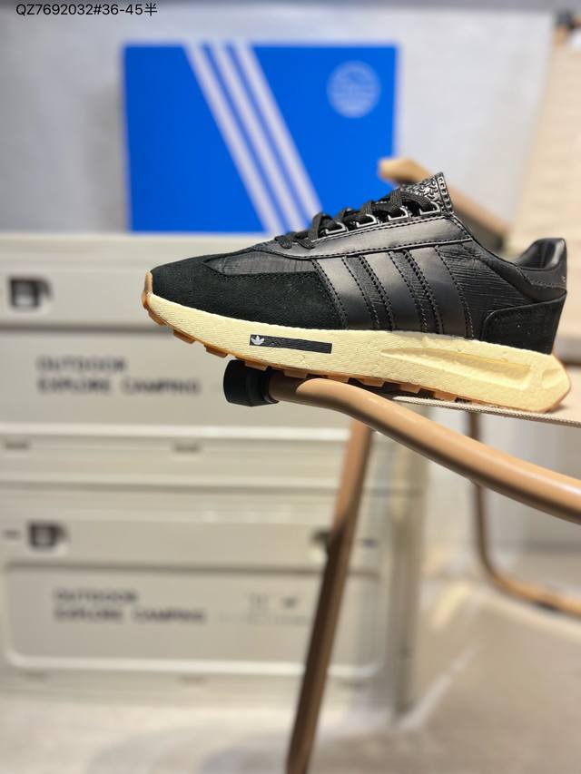 阿迪达斯Adidas Retropy E5阿迪新款运动休闲爆米花跑鞋 三叶草 厚底 新款低帮经典运动鞋以70年代经典跑步鞋为灵感 新鲜演绎复古造型 搭载Adid