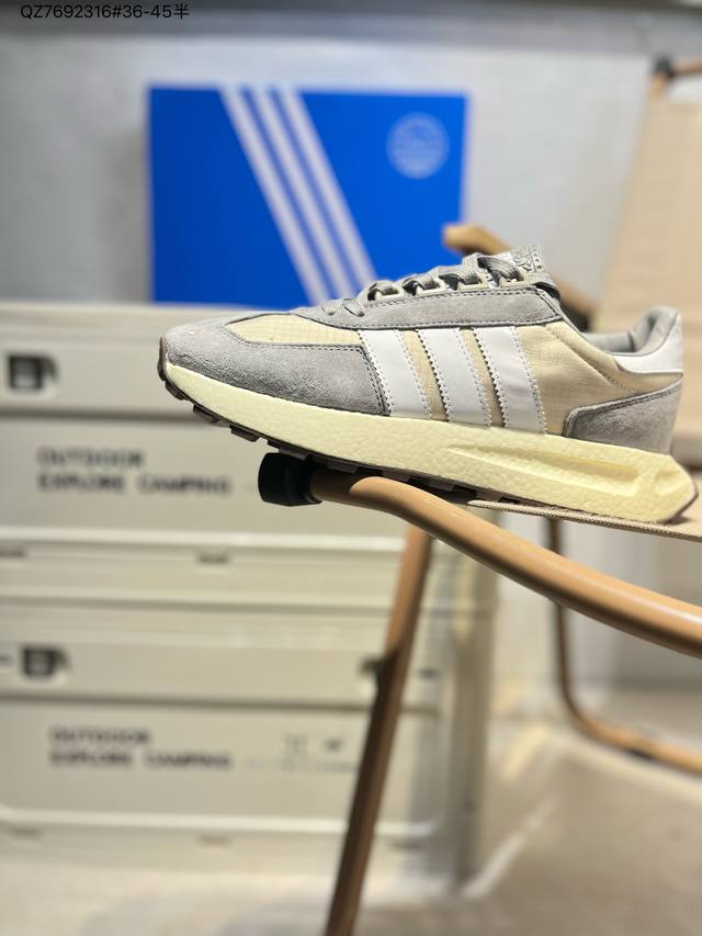 阿迪达斯Adidas Retropy E5阿迪新款运动休闲爆米花跑鞋 三叶草 厚底 新款低帮经典运动鞋以70年代经典跑步鞋为灵感 新鲜演绎复古造型 搭载Adid