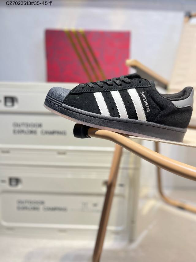 蛇年生肖款# 公司级阿迪达斯Adidas三叶草 Originals Superstar贝壳头系列低帮经典百搭休闲运动板鞋 蛇年限定款新年款经典运动鞋贝壳头 以白