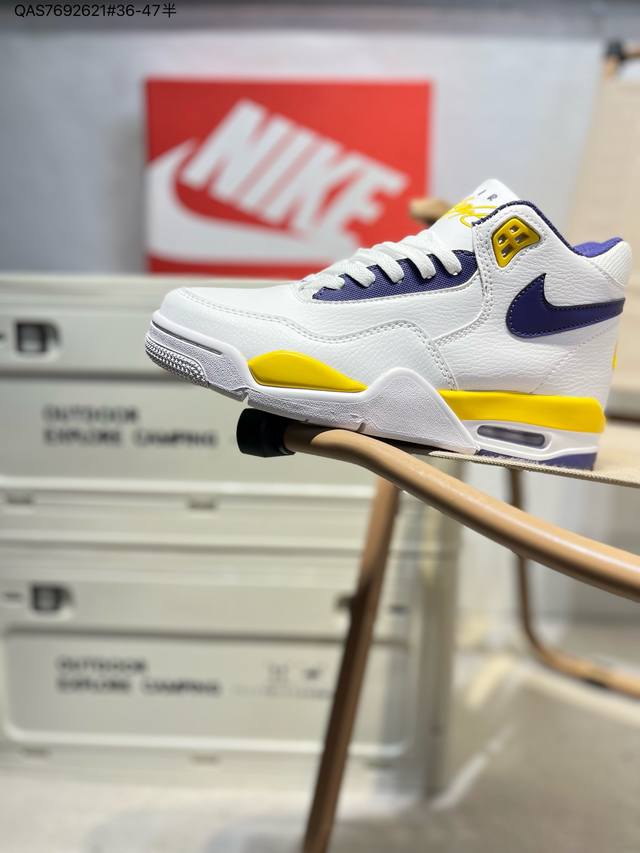 Nike Flight Legacy 皮革 经典复古风格 减震防滑耐磨中帮 复古篮球鞋Bq4212 Qas7692621#36-47半