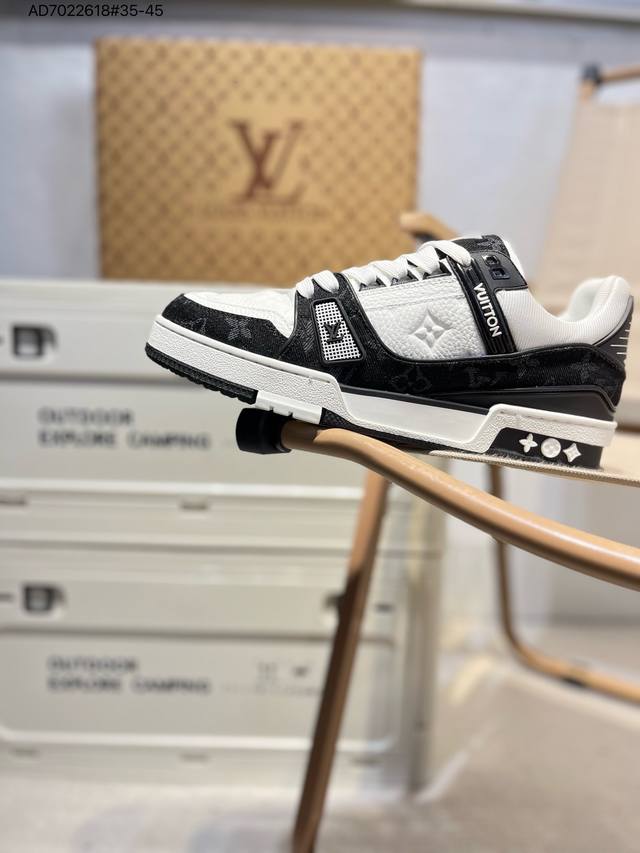 广东原厂 Louis Vuitton 路易威登 Lv Trainer 低帮休闲板鞋 海淘代购同渠道品质 高端零售 外贸充正专供 原版购入开发 Zp级全套包装 完