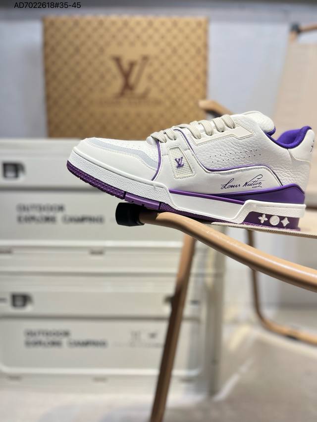 广东原厂 Louis Vuitton 路易威登 Lv Trainer 低帮休闲板鞋 海淘代购同渠道品质 高端零售 外贸充正专供 原版购入开发 Zp级全套包装 完