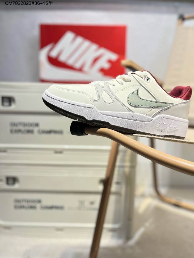 Nike Full Force Lo扣篮系列 低帮休闲运动滑板板鞋 采用软质牛剖皮鞋面材质 鞋垫嵌入缓震乳胶Hz5054 Qm7022823#36-45半