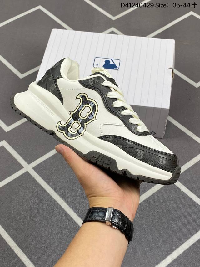 Mlb Chunky Runner Basic 复古单品 Ny美国榄球洋基队 X Mlb Chunky Runner Basic 厚底老爹厚底休闲运动慢跑鞋 采