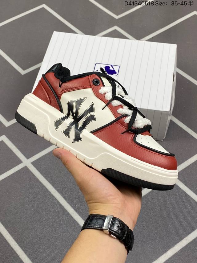 Korea韩国Ss19限定发售Ny美国榄球洋基队限定 X Mlb Big Ball Chunky A Running厚底老爹厚底休闲运动慢跑鞋 货号：3Asxc