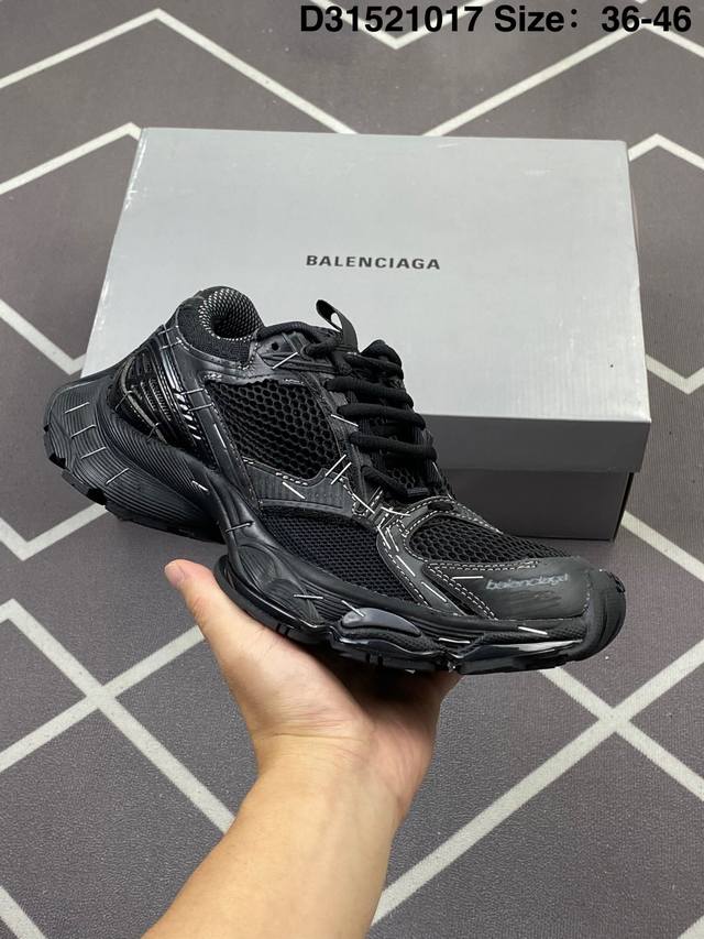 Balenciaga巴黎世家 Stapler 订书机鞋订书钉 圆头系带低帮 老爹鞋 货号:803681 尺码:36-46 编码：D315 17