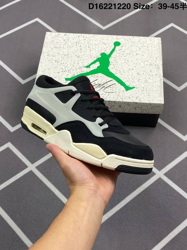 耐克 新款 Nike Air Jordan 4 Retro Og 低帮 迈克尔 乔丹Aj4代乔4 复古休闲运动文化篮球鞋。秉承轻量化的速度型篮球鞋设计思想完成设