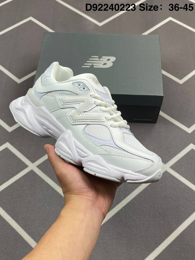 New Balance Nb9060 联名款 复古休闲运动慢跑鞋 鞋款灵感源自设计师本人对夏日的怀日回忆。鞋面大身由空间双格及磨砂鞋面拼接而生，夏日氛围拉满#采