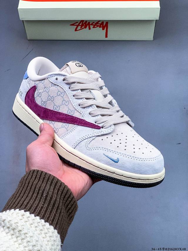 公司级头层！耐克Nike Air Jordan 1 Low Aj1乔1 倒勾低帮潮流缓运动休闲板鞋。Aj1 低帮拼接 完美版型真头层牛皮# 内置缓震气垫 原鞋开