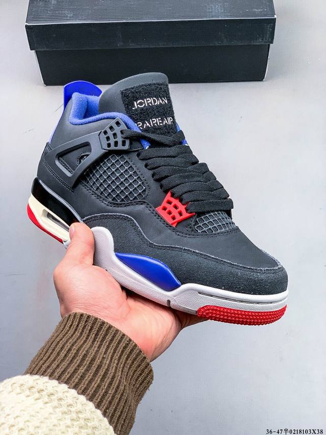 纯原版本！Air Jordan 4 Retro Og Cement Aj4 乔4 复古休闲运动篮球鞋 正确鞋舌立体高频 原厂数据 2024最新原厂底模 原厂纸板