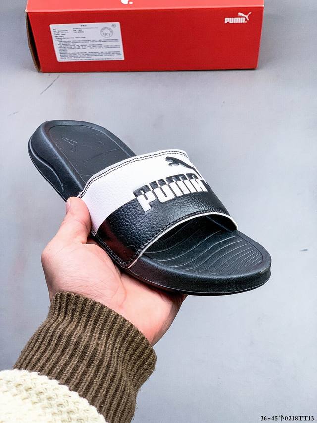 Puma 彪马Popcat夏季经典沙滩凉鞋休闲拖鞋 0218Tt13