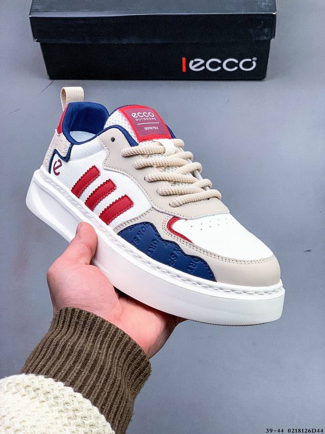 公司级！Ecco Men's Classic Lisbon Lace 爱步 街头趣闯系列系带休闲鞋 代工原单品质#轻盈发泡橡胶鞋底#欧索莱吸汗去臭脚垫 0218