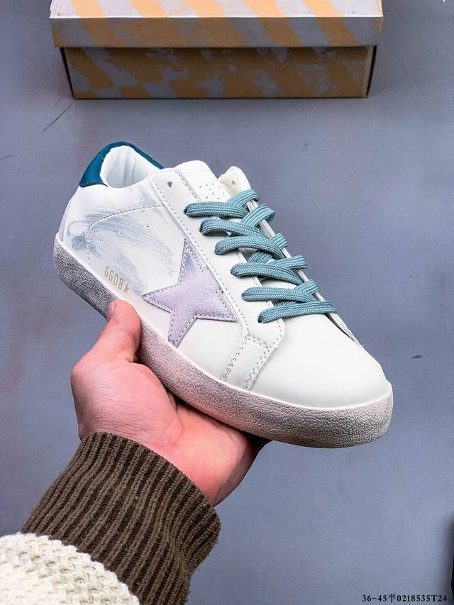Ggdb Golden Goose Super Star系列小脏运动鞋 火爆全网各路明星纷纷上脚，头层公司级小脏鞋，完美精细做工，全手工打磨做旧，自带3厘米内增