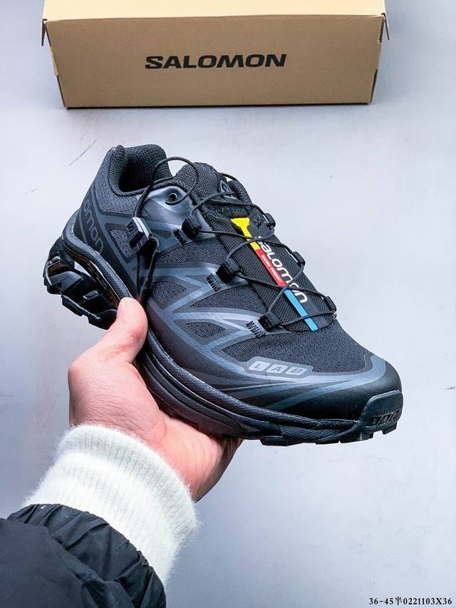 Salomon Xa Pro Xt-6 Expanse 萨洛蒙户外越野跑鞋 鞋面采用Sensifit贴合技术 全方位贴合包裹脚型 鞋跟部鞋底牵引设计 提供强大的
