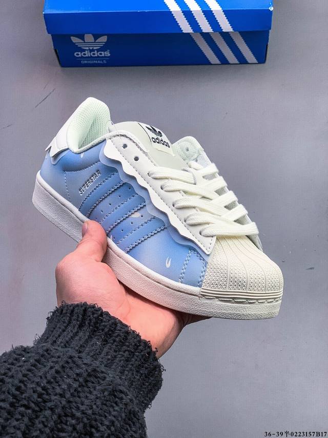 公司级！阿迪达斯Adidas Superstar 贝壳头经典百搭休闲板鞋 0223157B17