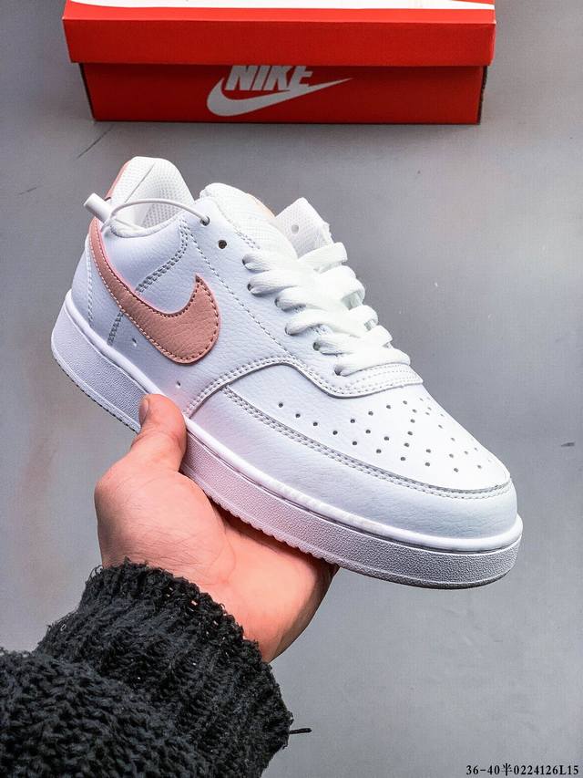 耐克 Nike Court Vision Low 皮面百搭休闲板鞋 0224126L15