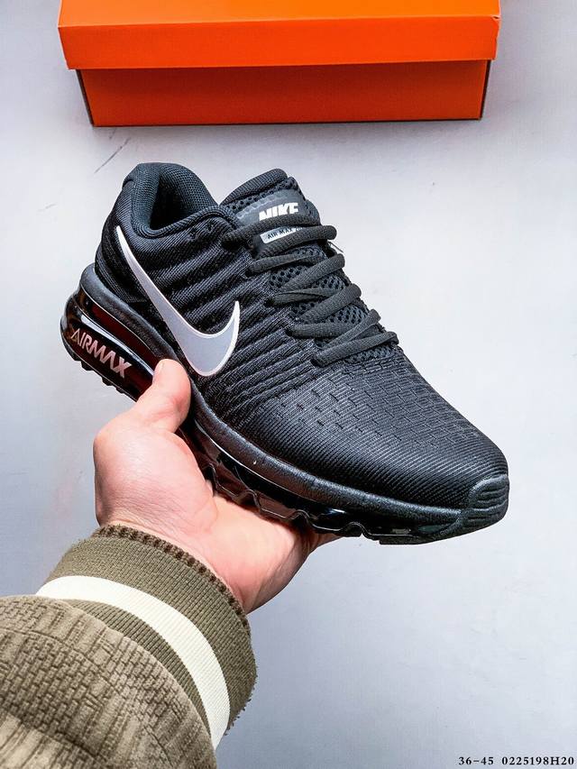 耐克 Nike Air Max 2017全掌气垫经典缓震休闲跑步鞋 0225198H20