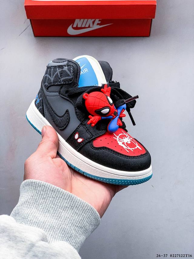 耐克Nike Air Jordan 1 Mid Aj1乔丹一代中帮经典复古文化休闲运动篮球鞋小童鞋 0227122T16