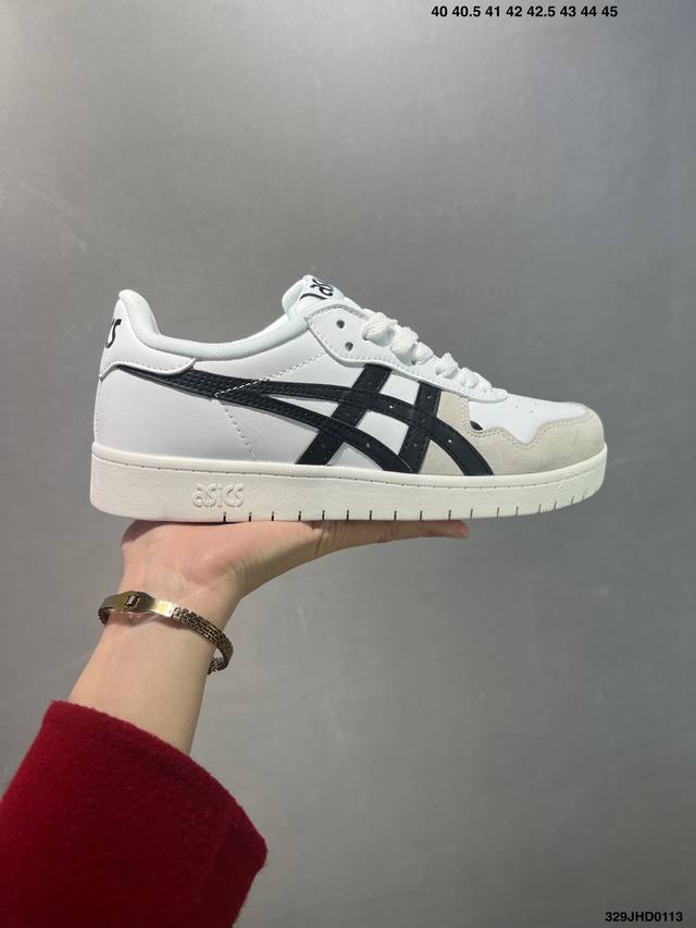 亚瑟士 Asics Japan S中性学院系列 低帮复古厚底增高休闲运动板鞋 软质牛培皮鞋面 货号：1201A173 尺码：40 40.5 41.5 42 42