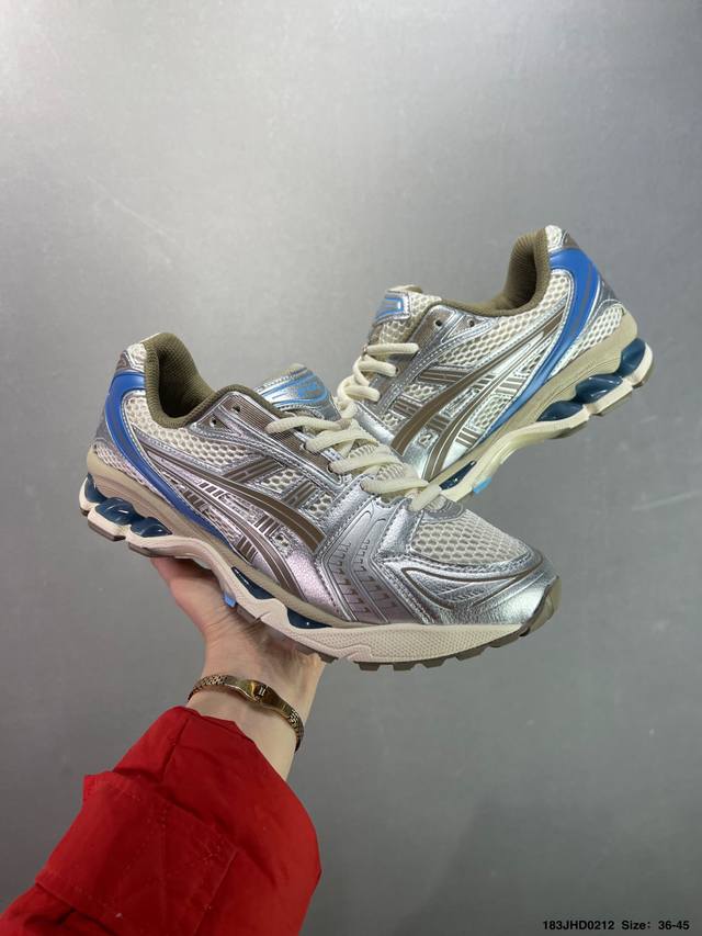 Asics Gel-Kayano 14复古单品 亚瑟士系列轻量缓震休闲运动跑步鞋 设计师 Hidenori Yamashita 以 Flash 一词为灵感，创造