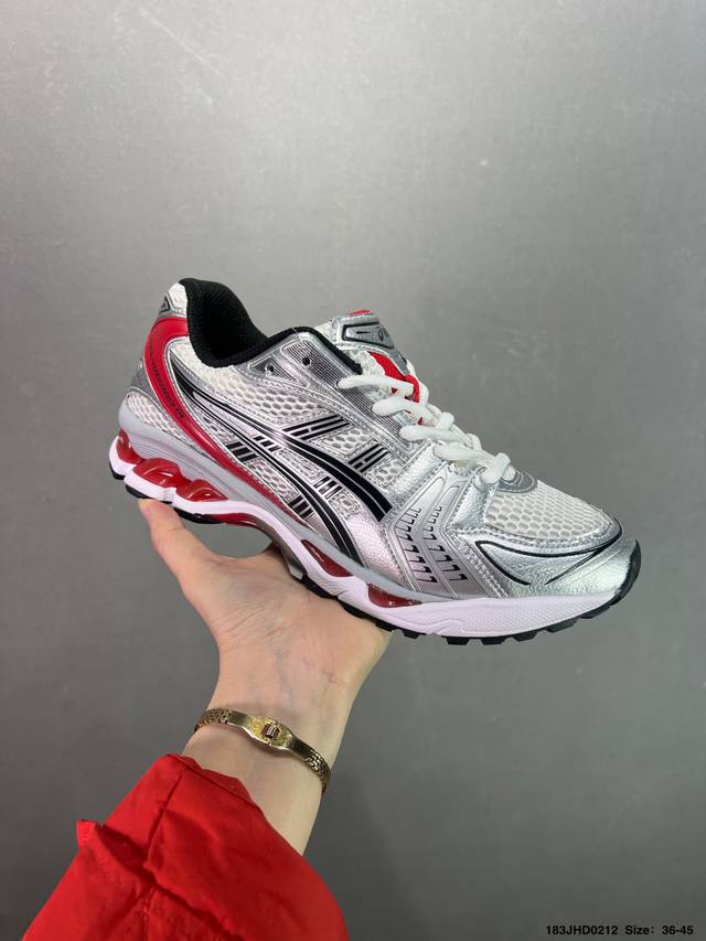 Asics Gel-Kayano 14复古单品 亚瑟士系列轻量缓震休闲运动跑步鞋 设计师 Hidenori Yamashita 以 Flash 一词为灵感，创造