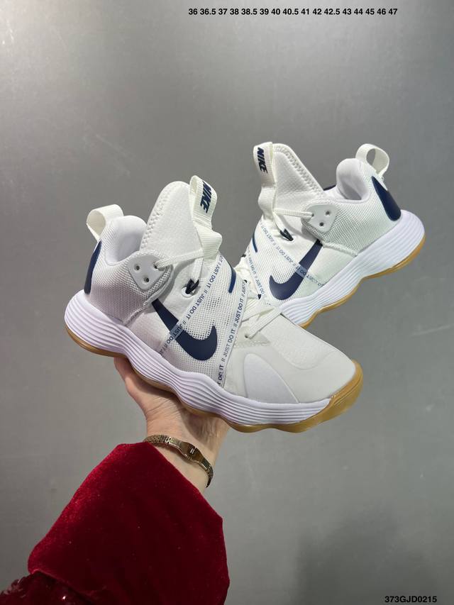 核心私 公司级耐克Nike React Hyperset袜套加绑带运动 排球鞋男女鞋 货号:Dj4473-100 尺码:36-45 Ld:373Gjd0215