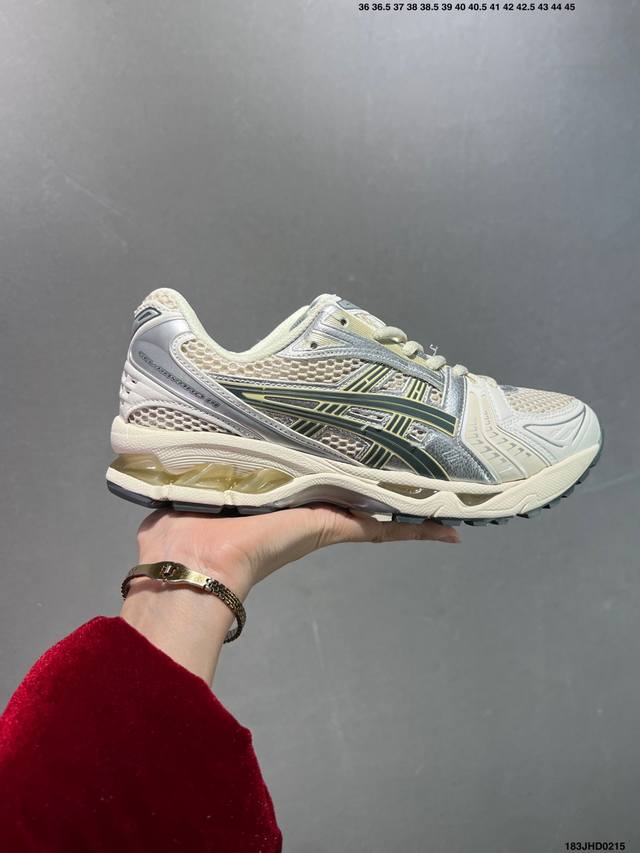 公司级Asics Gel-Kayano 14复古单品 亚瑟士系列轻量缓震休闲运动跑步鞋 设计师 Hidenori Yamashita 以 Flash 一词为灵感