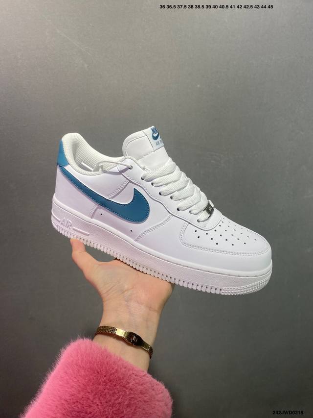 公司级 Nike Air Force 1 Low’07 空军一号低帮休闲板鞋 定制皮料 原楦原纸板 纯正空军版型 内置全掌气垫 货号：男 Cw2288-114