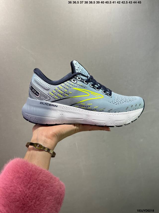 公司级新款Brooks布鲁克斯Glycerin甘油 20跑鞋男子缓震马拉松氮气慢跑鞋 货号:141B425 尺码:如图 Id：183Jyd0218