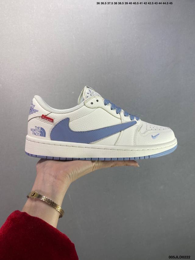 核心私 公司级Aj1倒勾Travis Scott X Air Jordan 1 ” Reverse Mocha “ Aj1乔1 Ts 闪电 联名倒钩 低帮文化篮