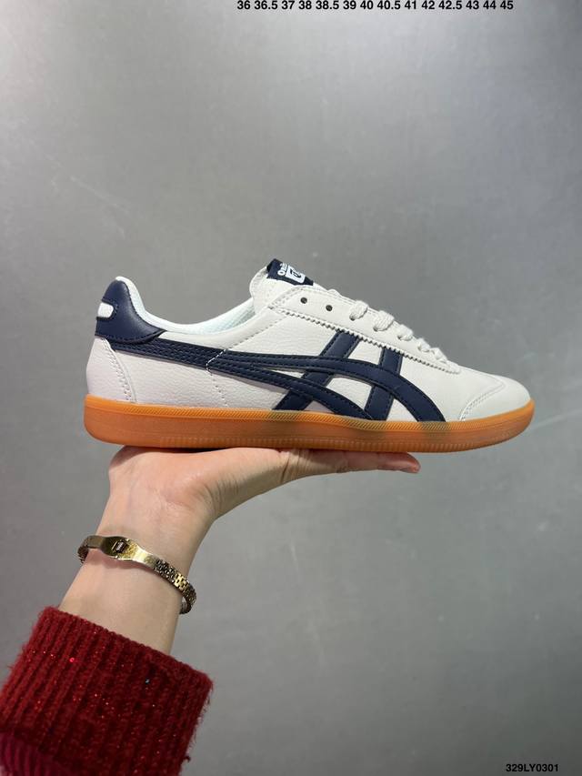 亚瑟士 Onitsuka Tiger Tokuten 复古低帮休闲跑鞋 炎夏必备 Tokuten的灵感来源于80年代的室内用鞋 T-Toe前足补强设计 室内鞋的