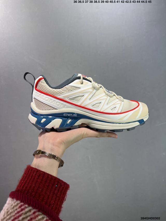 公司级Salomon Xa Pro Xt-6 Ft萨洛蒙户外越野跑鞋 鞋面采用Sensifit贴合技术 全方位贴合包裹脚型 鞋跟部鞋底牵引设计 提供强大的抓地性