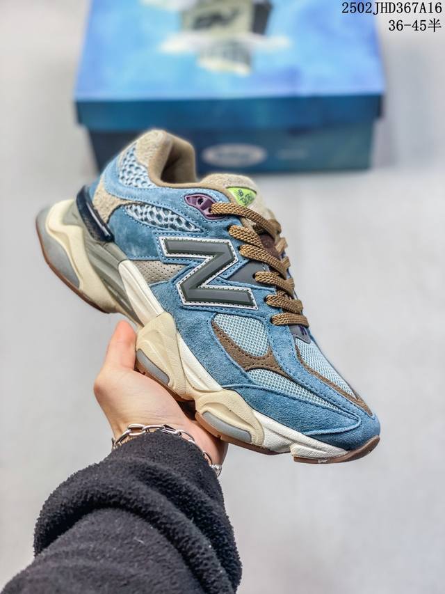 Newbalance Nb 9060潮流复古减震防滑耐磨低帮 运动休闲鞋 男女同款浅灰色鞋身设计采用复古拼接鞋面，复古兼具匠心，细节彰显品质。中底柔软轻便，保证