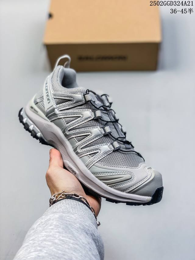 真标带半码 Salomon萨洛蒙 Xa Pro 3D Adv 户外运动 网布减震防滑包裹性支撑 低帮 休闲跑步 尺码：36-45半 编码：02Ggd324A21