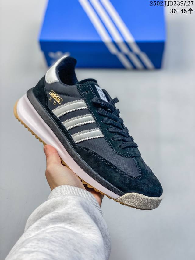 阿迪达斯 Adidas Originals Sl 72 百搭潮流 轻松舒适防滑耐磨低帮 生活休闲鞋910260Adewu 尺码： 36-45 编码：02Jjd3