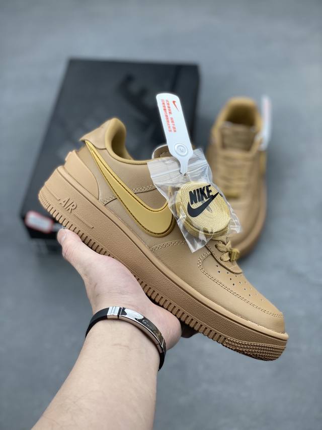 Ambush X Nk Air Force 1'07 Low 联名款 空军一号低帮休闲板鞋 纯原版本 鞋面采用了优质原厂黄油皮革 标志性的 Swoosh 延伸至