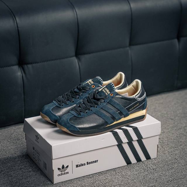 核心私 阿迪达斯 Adidas Country Og Shoes经典复古运动板鞋 T头鞋 久负盛名的复古风皮革经典运动鞋 Country Og系列鞋款于1970