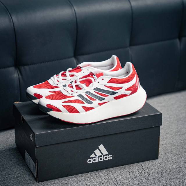 核心私 Adidas Adizero Aruku 轻盈跑鞋 耐磨减震专业跑步鞋 冲向目标，一路向前，不断挑战和突破自我 无论是平时训练还是马拉松，让这款Adid