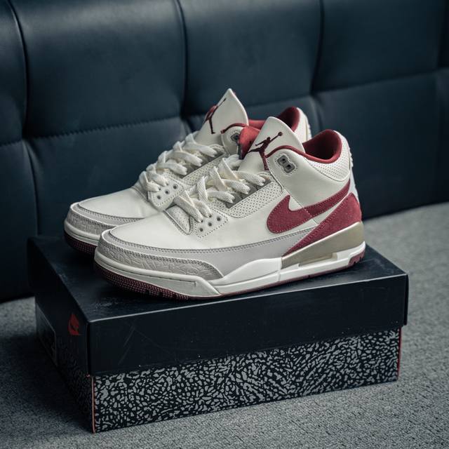 核心私 Air Jordan Retro Aj3 乔3 蛇年 Ct853 31 #原装进口皮料 正确石头纹 纳帕纹结合 原厂私磨 正品鞋型 鞋舌飞人刺绣针数立体