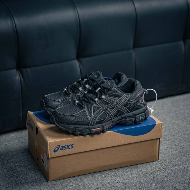 核心私 Asics Gel-Kahana 8舒适户外织物合成革 低帮 短跑跑步鞋，采用了Gel缓震胶科技，能有效吸收地面冲击力，缓震效果出色;中底的Speva弹