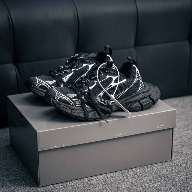 核心私 Balenciaga 3Xl 巴黎世家十代帆布系带低帮走秀复古老爹鞋半拖 配套套现全码福利开炸 长期补货价格一步到位 市场中端王者 欢迎对比 实力大厂成