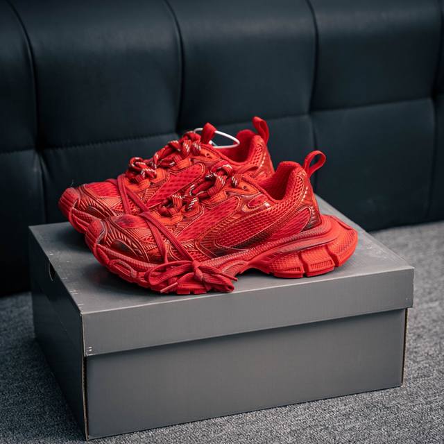 核心私 Balenciaga 3Xl 巴黎世家十代帆布系带低帮走秀复古老爹鞋半拖 配套套现全码福利开炸 长期补货价格一步到位 市场中端王者 欢迎对比 实力大厂成